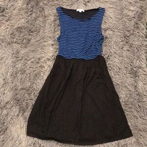 Velvet Torch Blue and Black Casual Dress